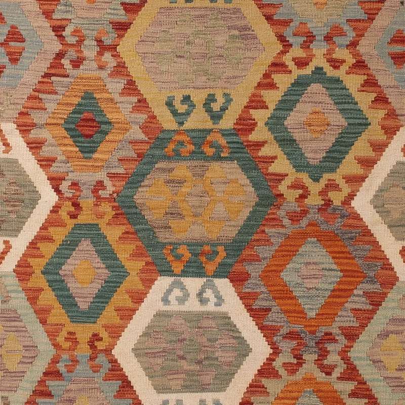 Kelim Maimene Teppich 256x352cm - bunt