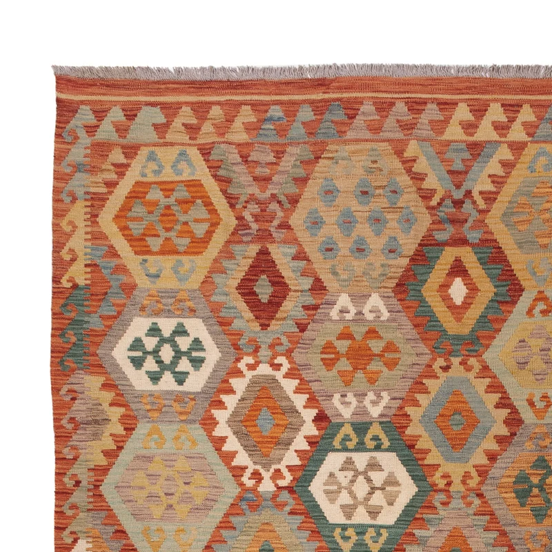Kelim Maimene Teppich 256x352cm - bunt