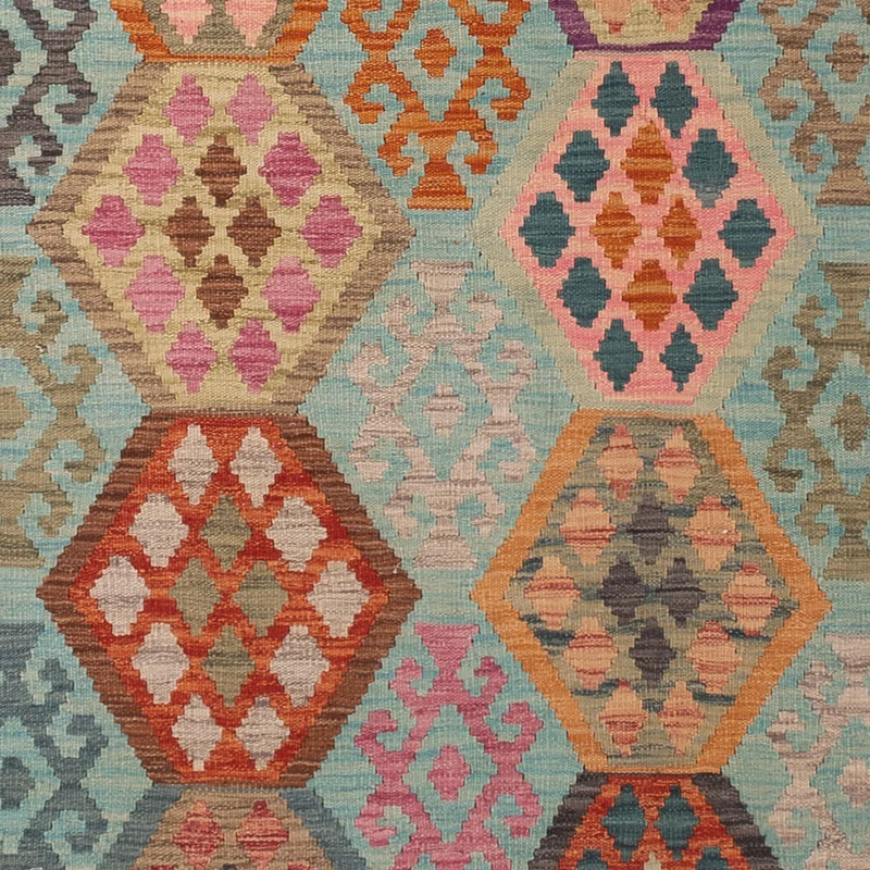 Kelim Maimene Teppich 257x347cm - bunt