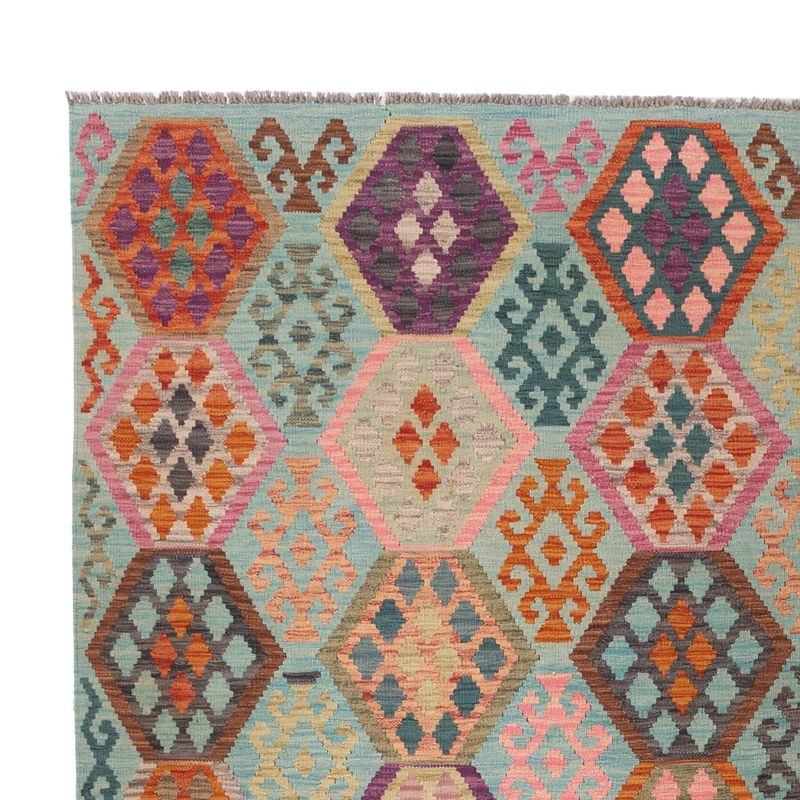 Kelim Maimene Teppich 257x347cm - bunt