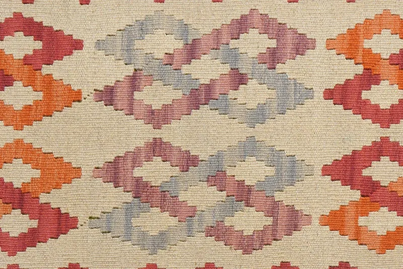 Kelim Gashgai · Handgewebt – Beige, 193x57 cm