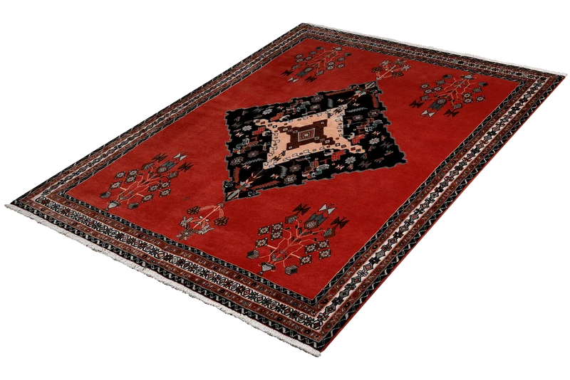 Afshar · Handgeknüpft – Rosa, 210x160 cm