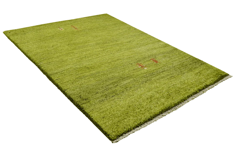 Gabbeh · Handgeknüpft – Grün, 122x81 cm