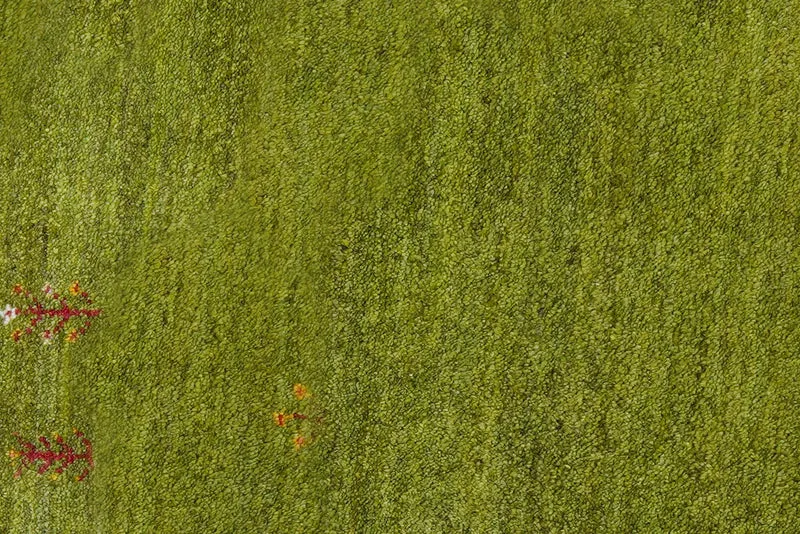 Gabbeh · Handgeknüpft – Grün, 122x81 cm