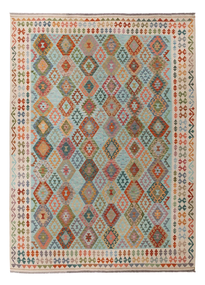 Kelim Maimene Teppich 258x347cm - bunt
