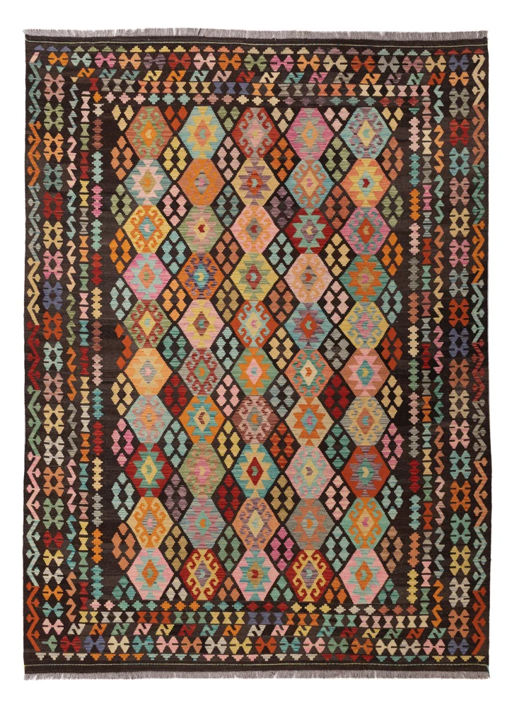 Kelim Maimene Teppich 256x345cm - bunt