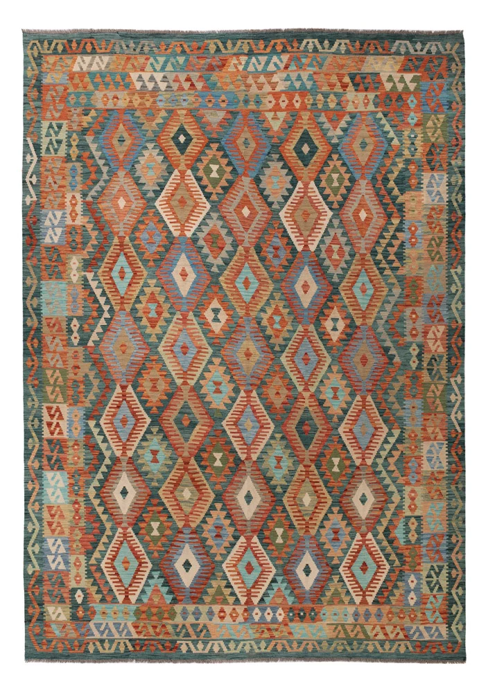 Kelim Maimene Teppich 251x353cm - bunt