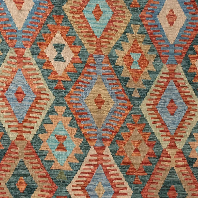 Kelim Maimene Teppich 251x353cm - bunt