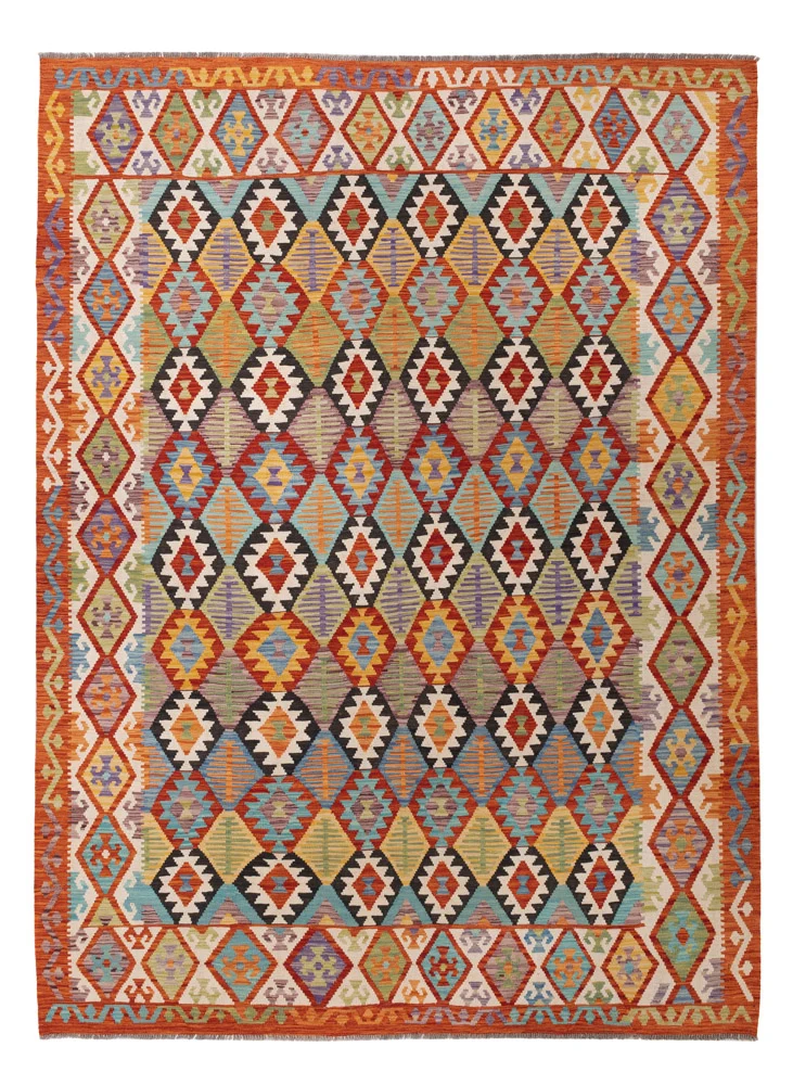 Kelim Maimene Teppich 255x348cm - bunt