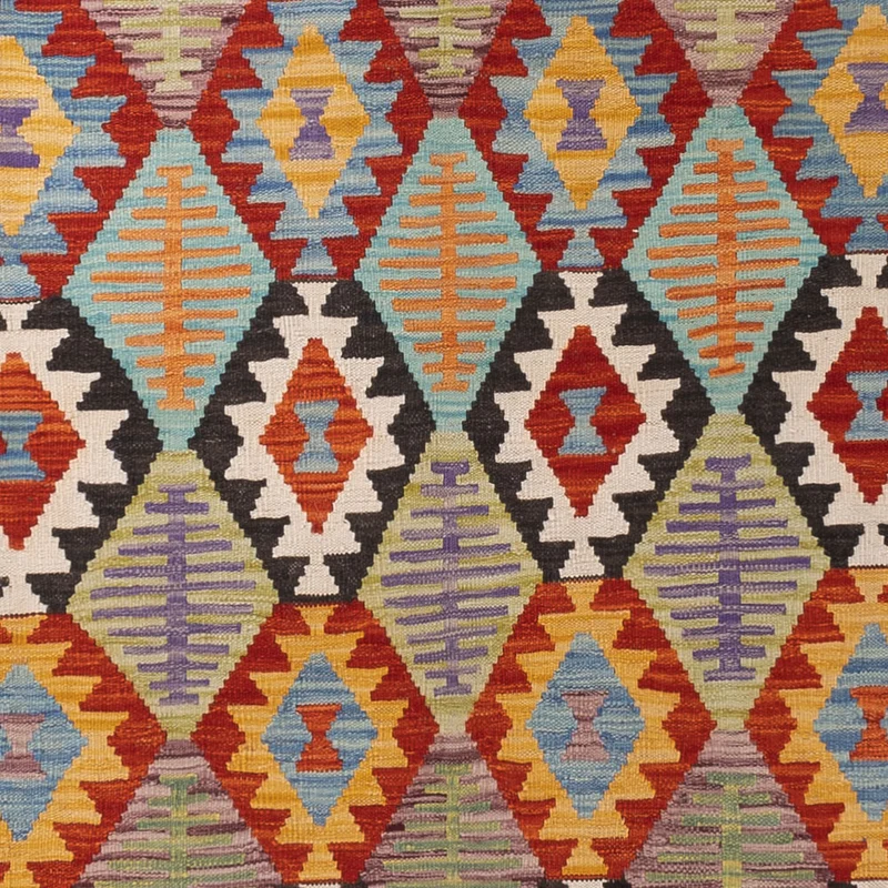 Kelim Maimene Teppich 255x348cm - bunt