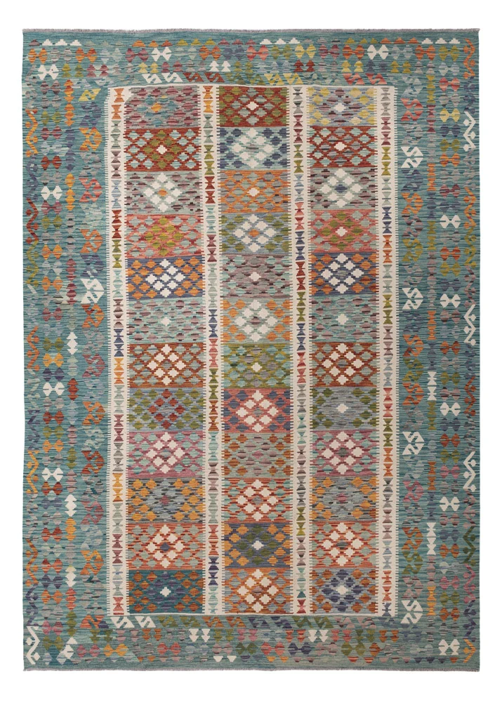 Kelim Maimene Teppich 251x352cm - bunt