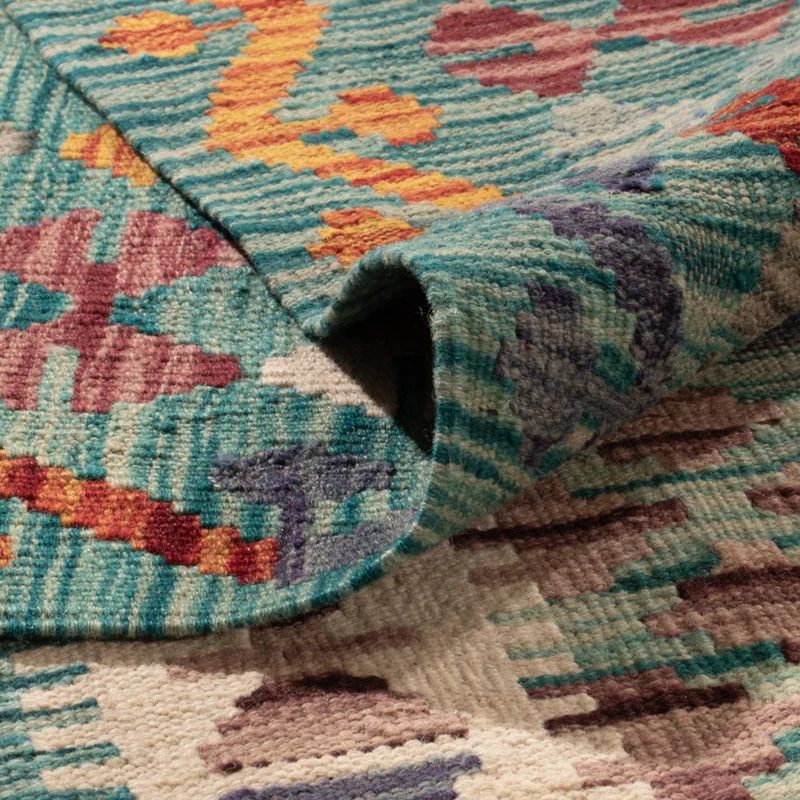 Kelim Maimene Teppich 251x352cm - bunt