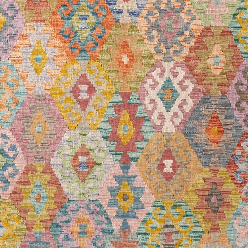 Kelim Maimene Teppich 254x347cm - bunt