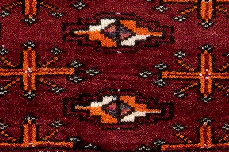 Turkman · Handgeknüpft – Rot, 41x92 cm