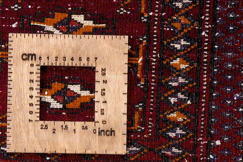 Turkman · Handgeknüpft – Rot, 41x92 cm