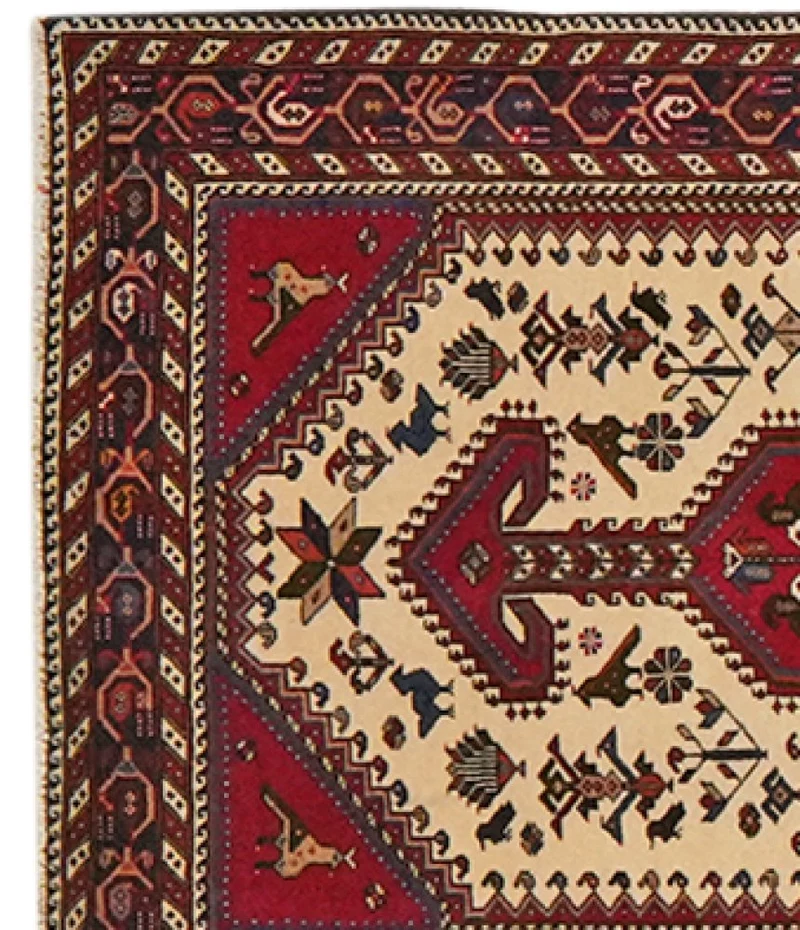 Nasrabad · Handgeknüpft – Beige, 395x83 cm