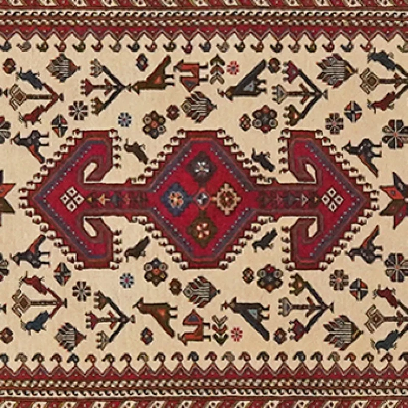 Nasrabad · Handgeknüpft – Beige, 395x83 cm