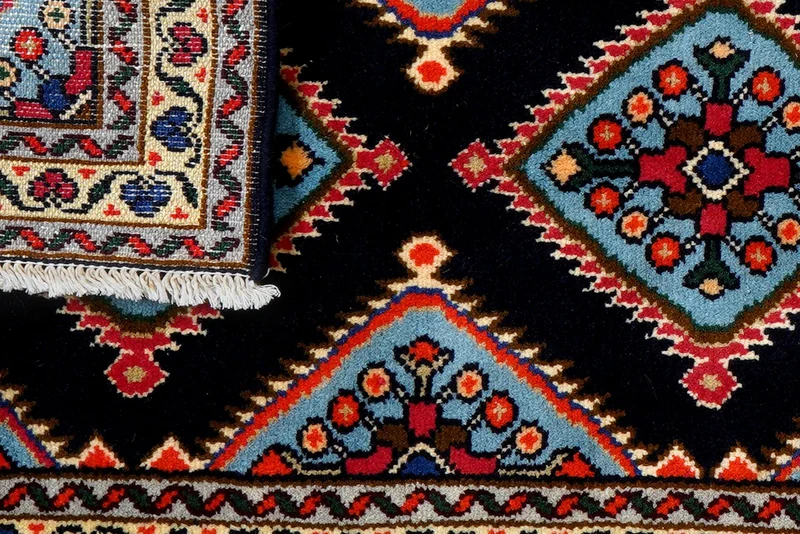 Hamadan · Handgeknüpft – Blau, 192x69 cm