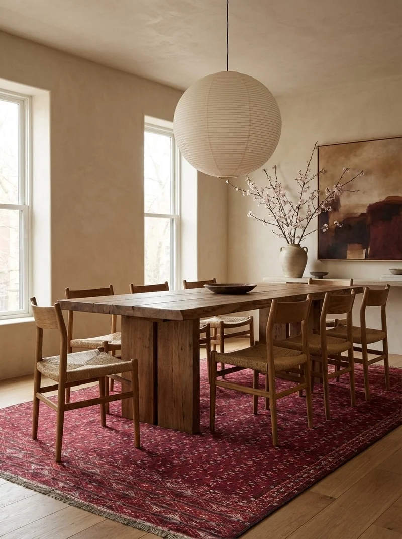 Kelim · Handgewebt – Rot, 435x230 cm