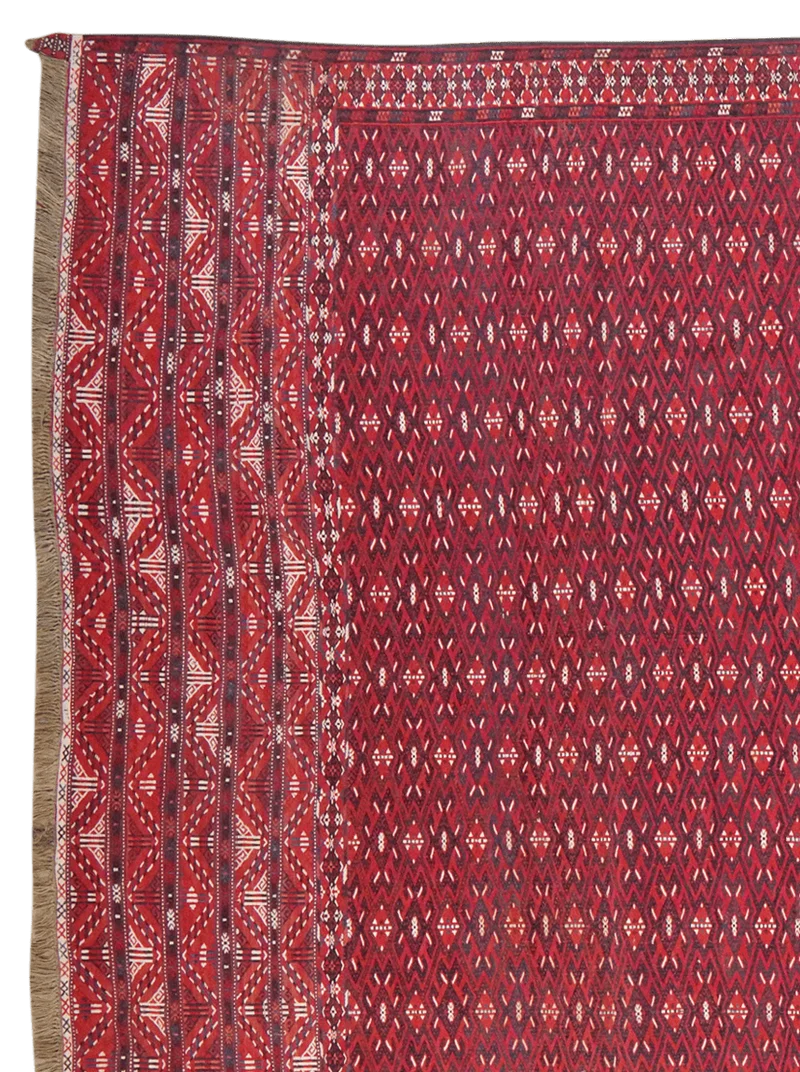 Kelim · Handgewebt – Rot, 435x230 cm