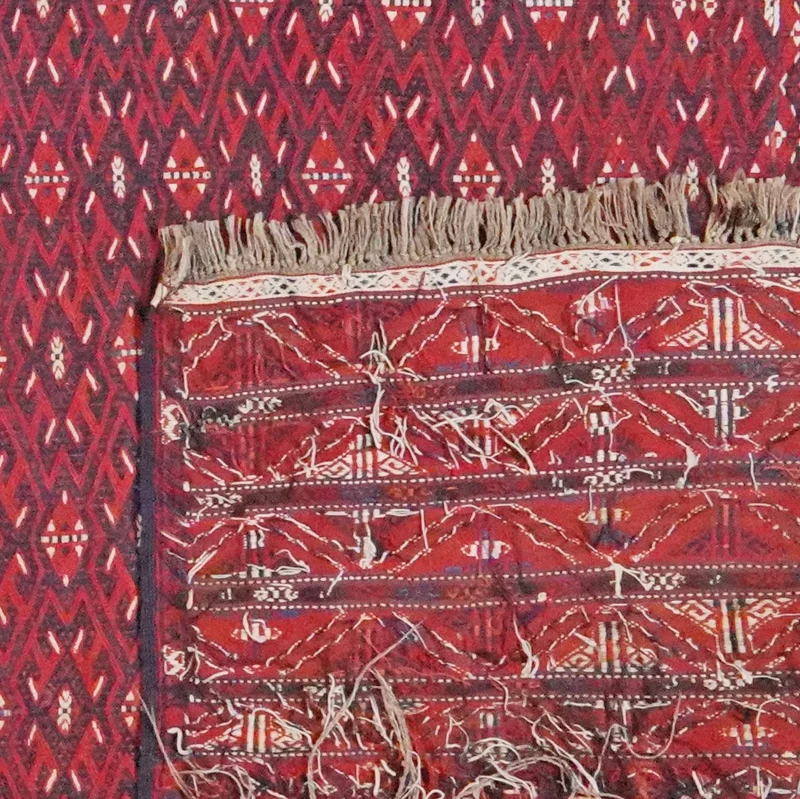 Kelim · Handgewebt – Rot, 435x230 cm