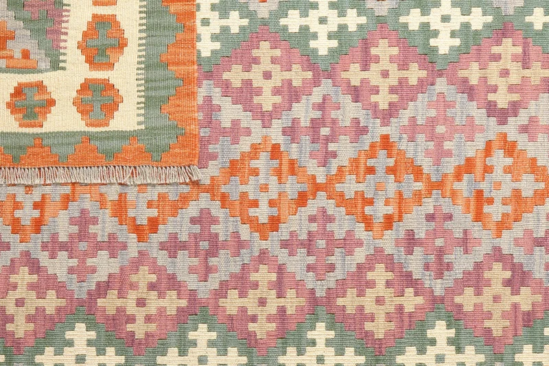 Kelim Gashgai · Handgewebt – Bunt, 198x154 cm