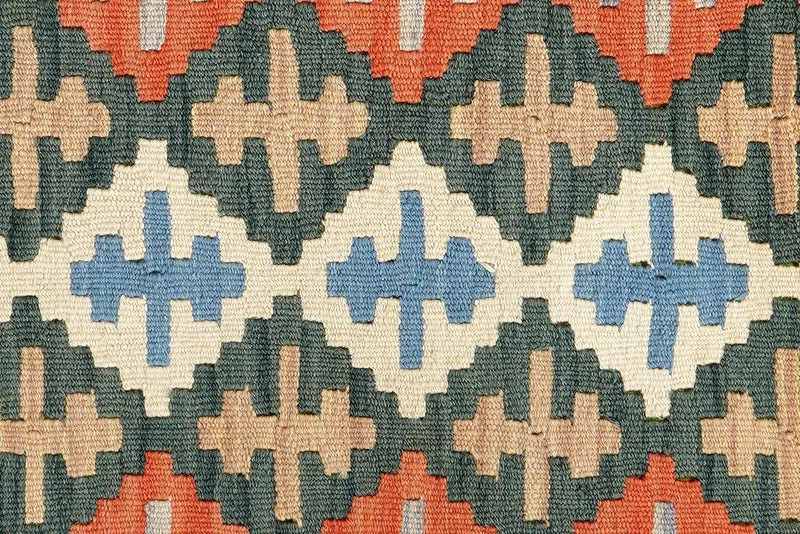 Kelim Gashgai · Handgewebt – Orange, 131x89 cm