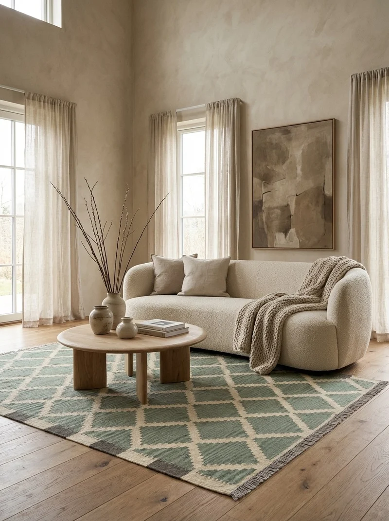 Kelim Gashgai · Handgewebt – Beige, 182x122 cm