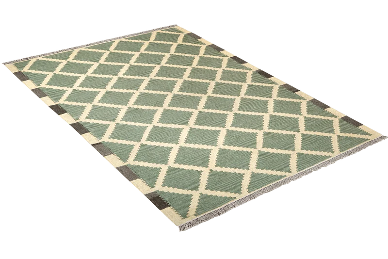 Kelim Gashgai · Handgewebt – Beige, 182x122 cm