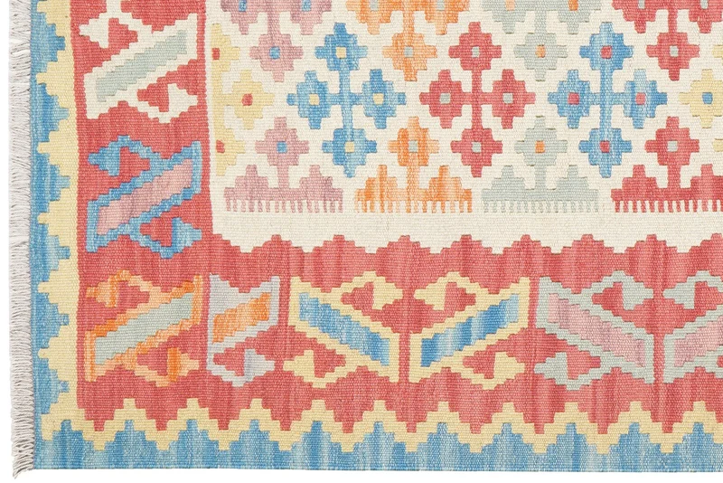 Kelim Gashgai · Handgewebt – Beige, 176x126 cm