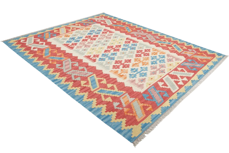 Kelim Gashgai · Handgewebt – Beige, 176x126 cm