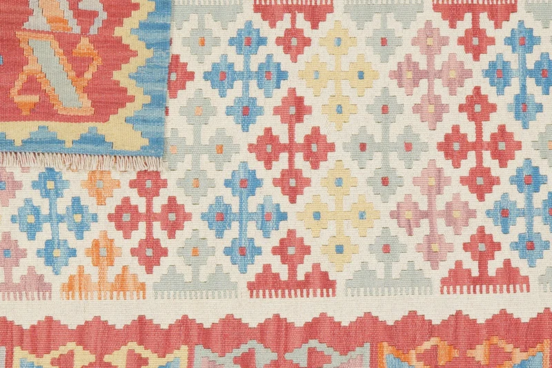 Kelim Gashgai · Handgewebt – Beige, 176x126 cm