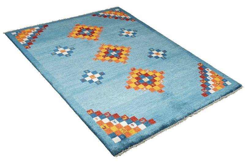Gabbeh Sonnat · Handgeknüpft – Blau, 194x153 cm