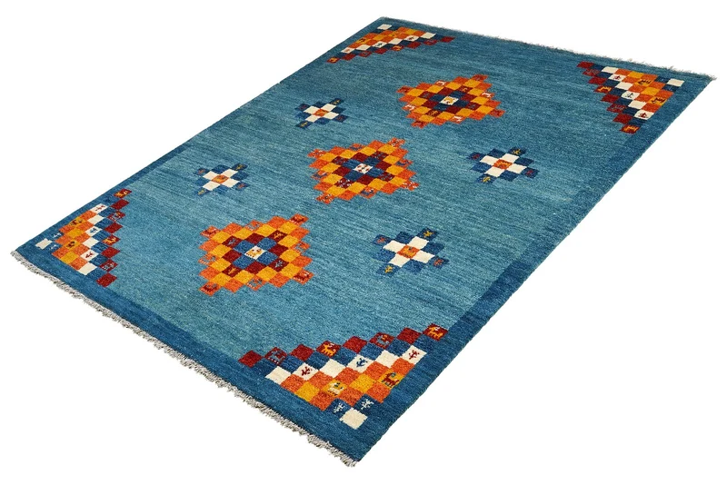 Gabbeh Sonnat · Handgeknüpft – Blau, 194x153 cm