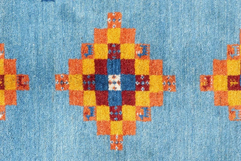 Gabbeh Sonnat · Handgeknüpft – Blau, 194x153 cm