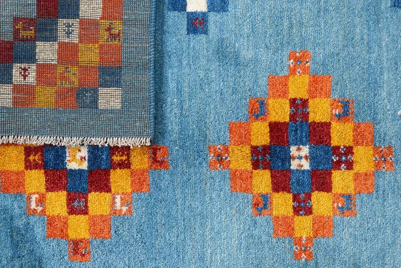 Gabbeh Sonnat · Handgeknüpft – Blau, 194x153 cm