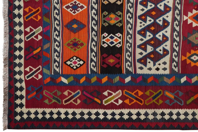 Kelim Gashgai Old · Handgewebt – Bunt, 280x161 cm