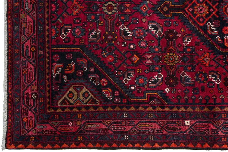 Assadabad · Handgeknüpft – Rot, 221x127 cm