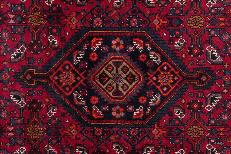 Assadabad · Handgeknüpft – Rot, 221x127 cm