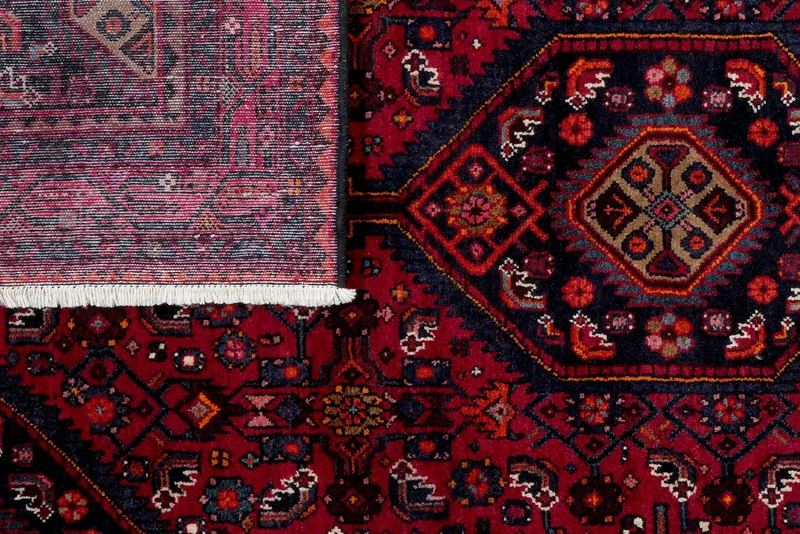 Assadabad · Handgeknüpft – Rot, 221x127 cm