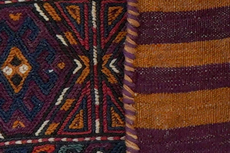 Kelim Belutch · Handgewebt – Bunt, 20x48 cm