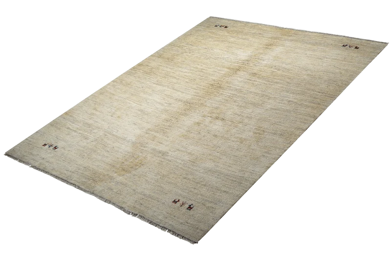 Gabbeh · Handgeknüpft – Beige, 242x177 cm