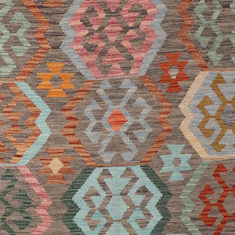Kelim Maimene Teppich 247x353cm - bunt