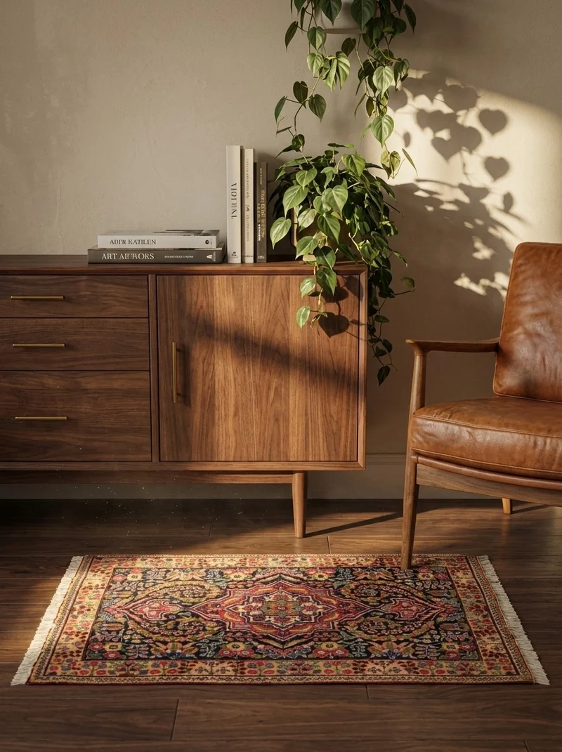 Tabriz Old · Handgeknüpft – Blau, 84x56 cm