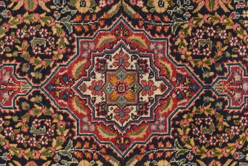 Tabriz Old · Handgeknüpft – Blau, 84x56 cm