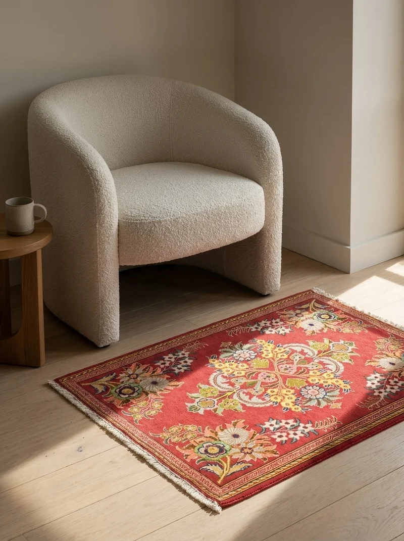 Kashan · Handgeknüpft – Rot, 79x61 cm