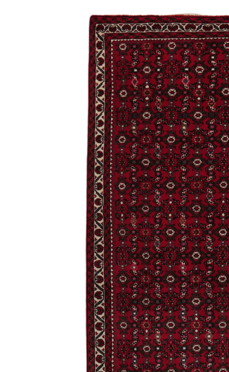 Hosseinabad · Handgeknüpft – Rot, 395x80 cm