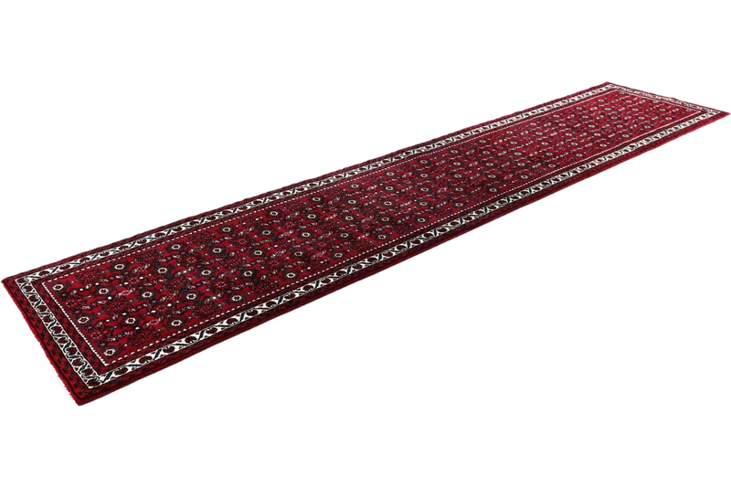 Hosseinabad · Handgeknüpft – Rot, 395x80 cm