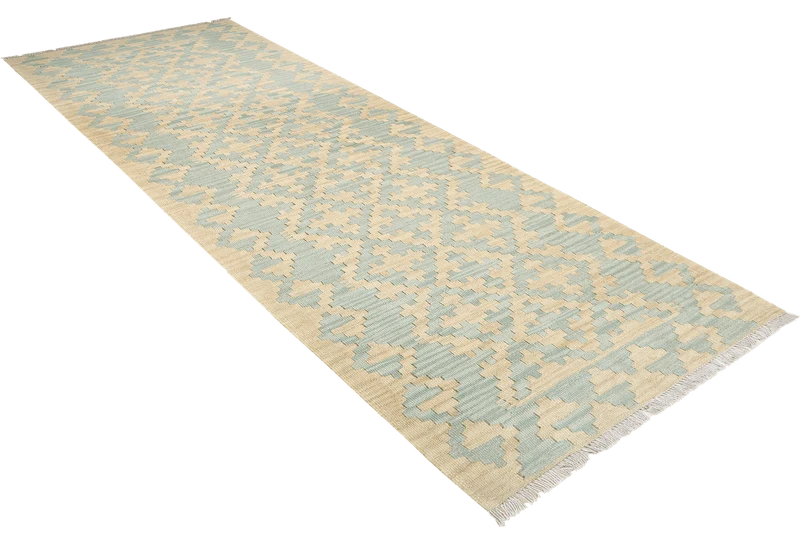Kelim Gashgai · Handgewebt – Beige, 255x85 cm