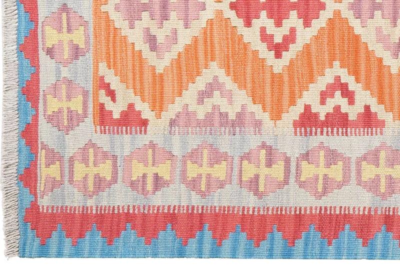 Kelim Gashgai · Handgewebt – Orange, 158x103 cm